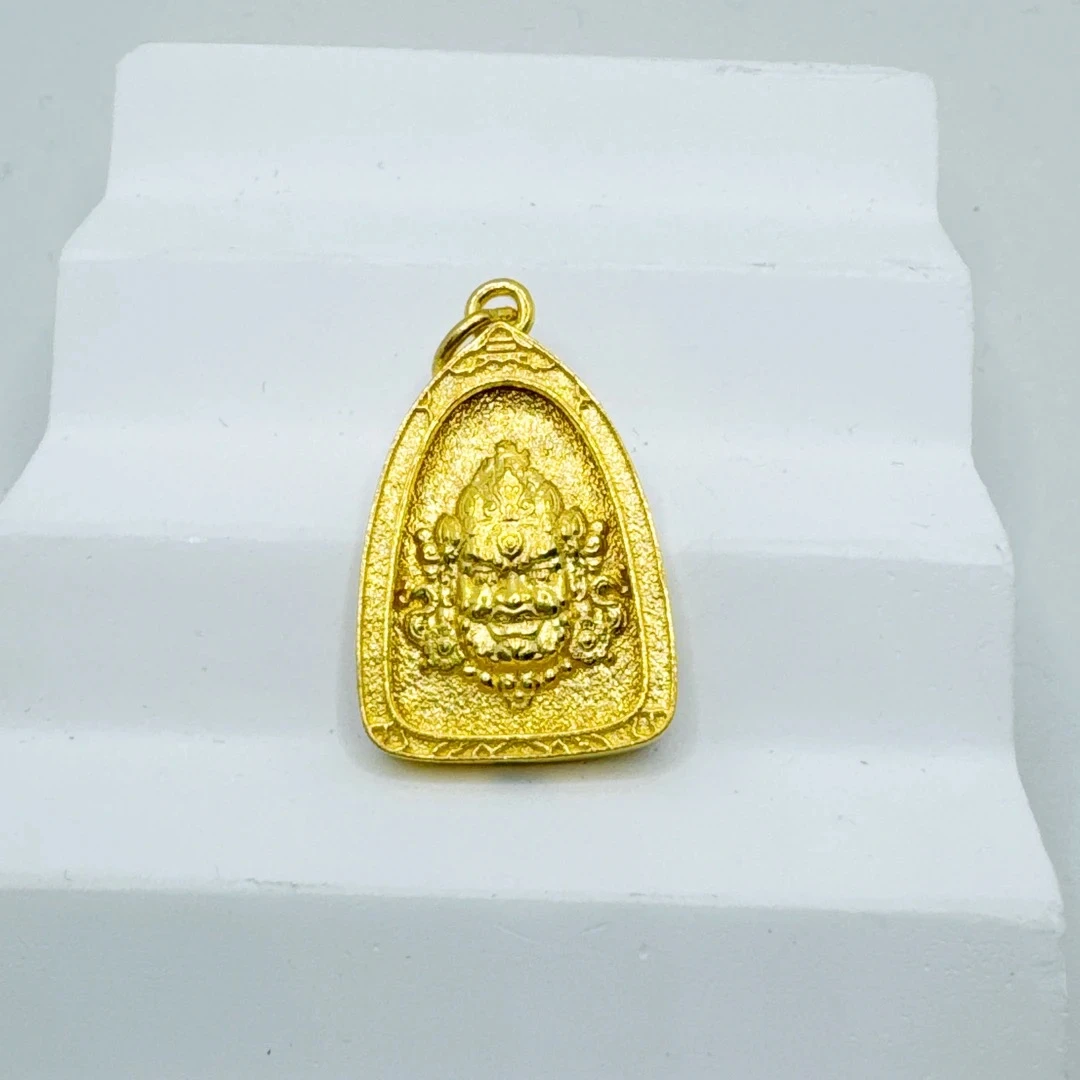 【金枝原】足金999 水滴黄财吊坠