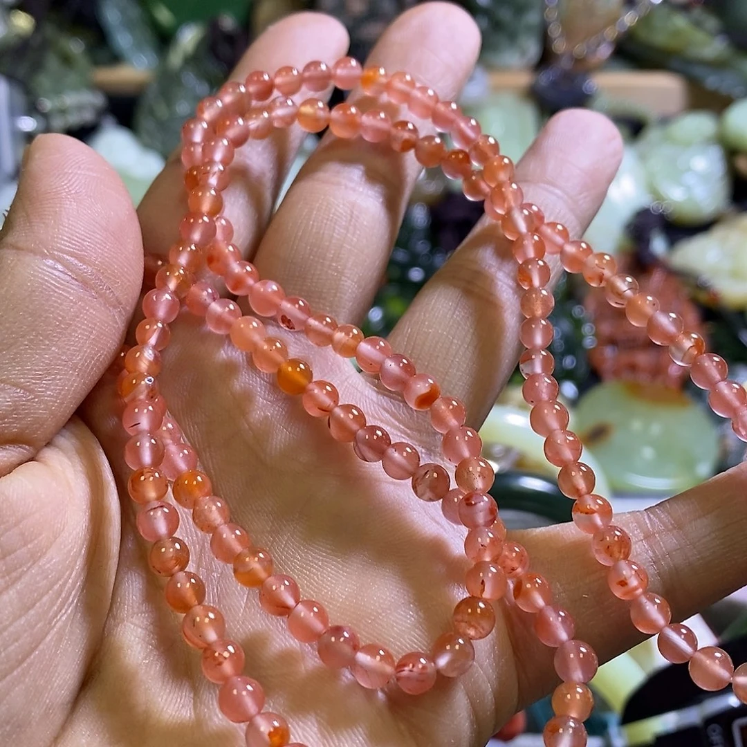 南红玛瑙未镶嵌手链多圈