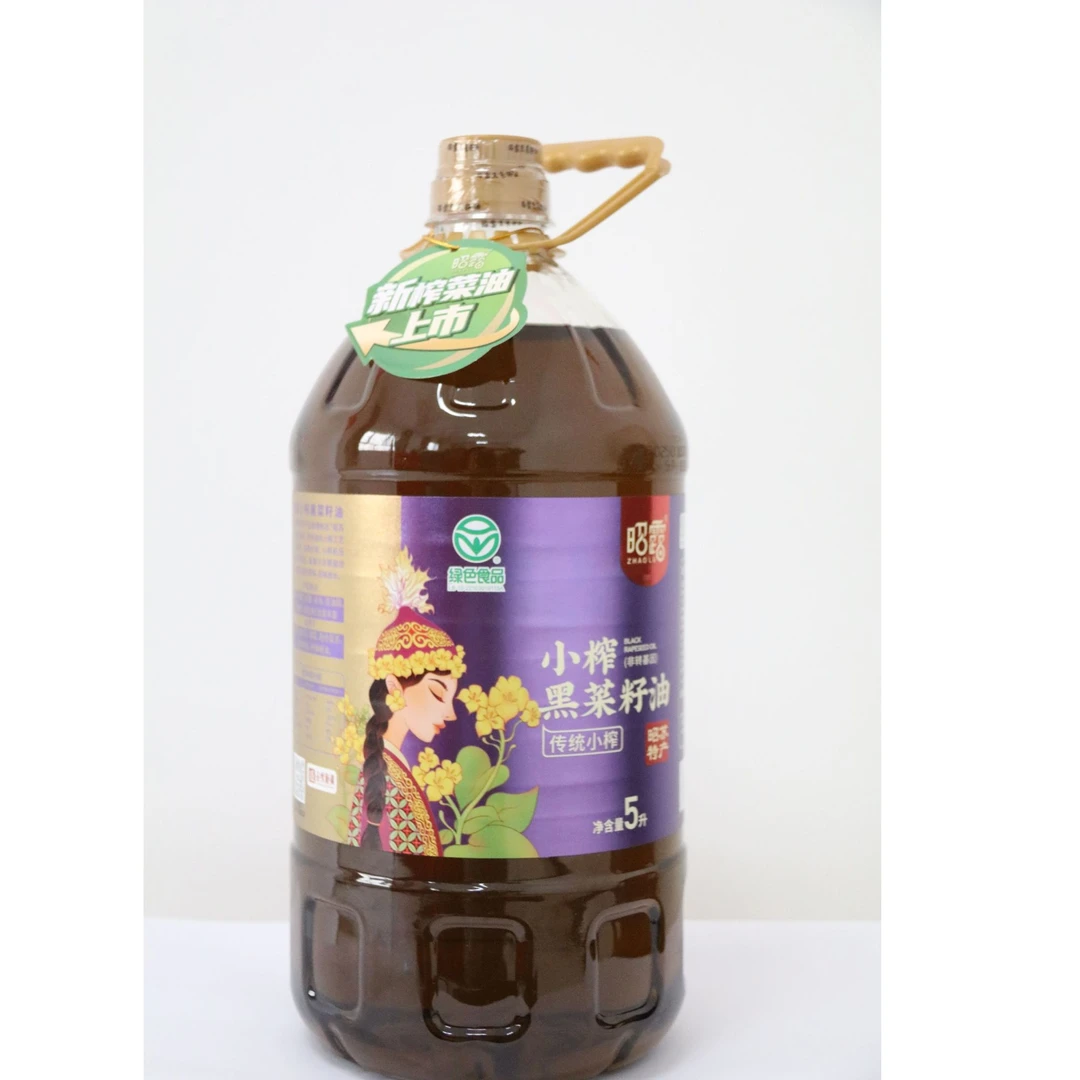 传统小榨黑菜籽油5L