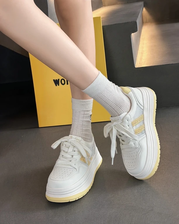 发财黄薄网小白鞋
