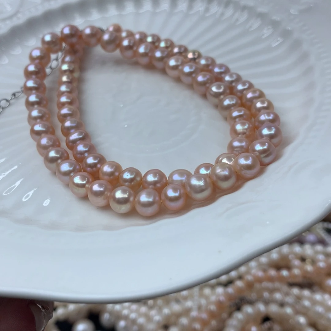 淡水珍珠6-7未镶嵌a195项链