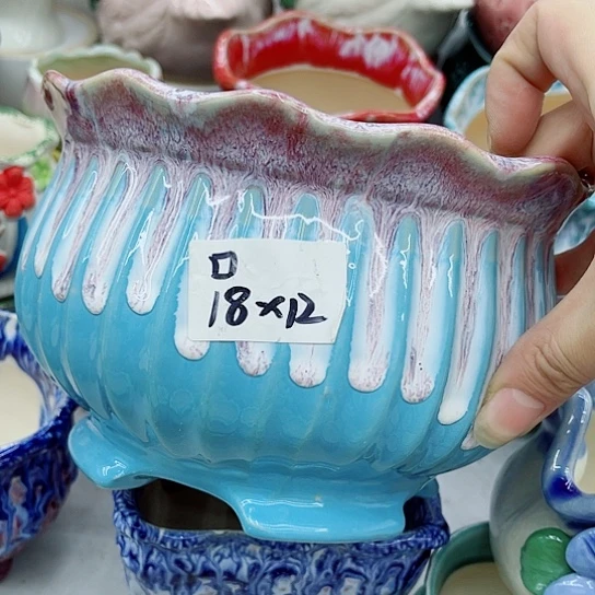 多肉绿植陶瓷花盆9.9包邮