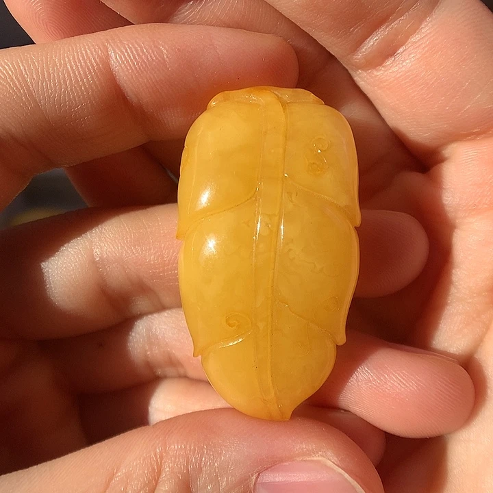 琥珀未镶嵌颈饰26金枝玉叶