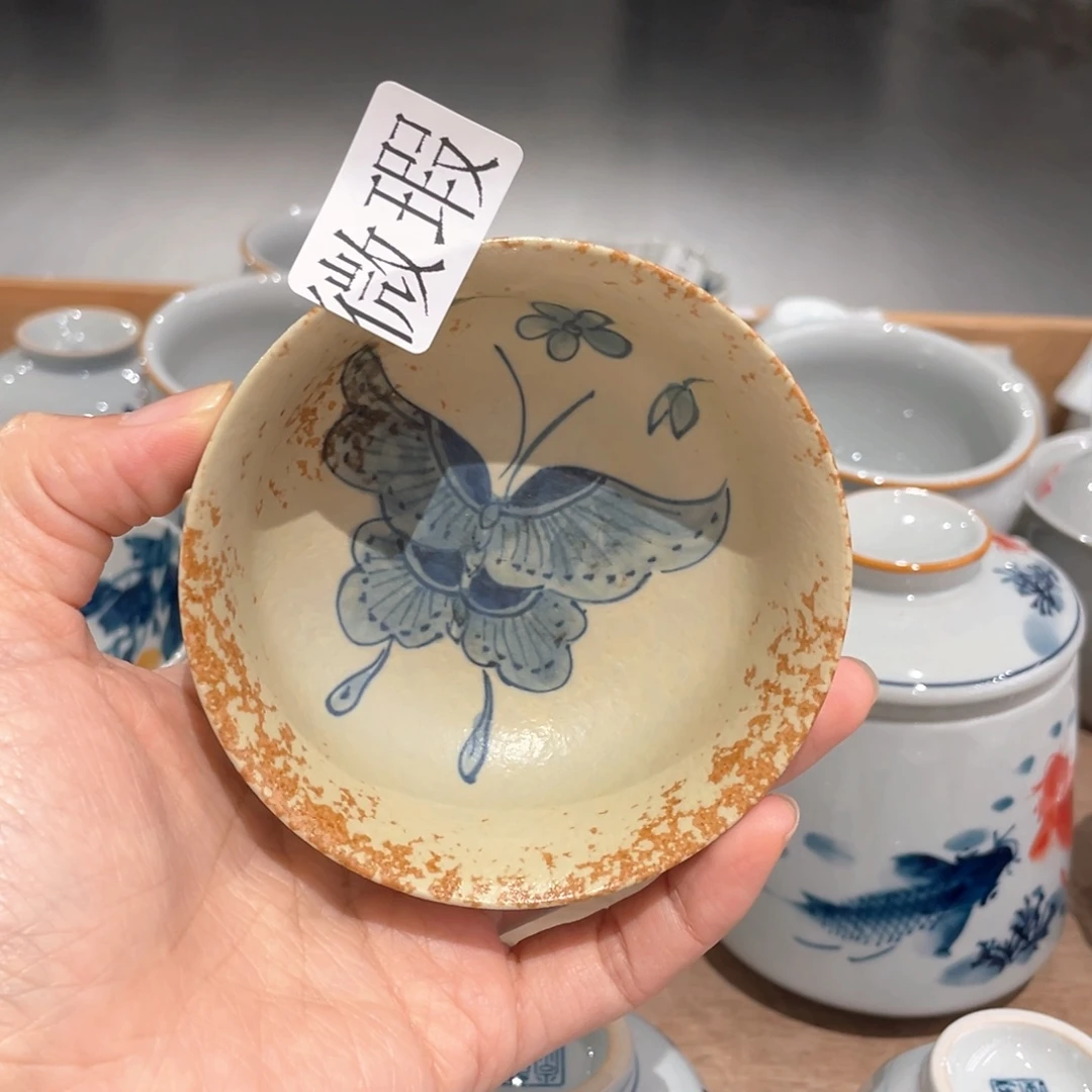 微瑕釉下彩纯手绘