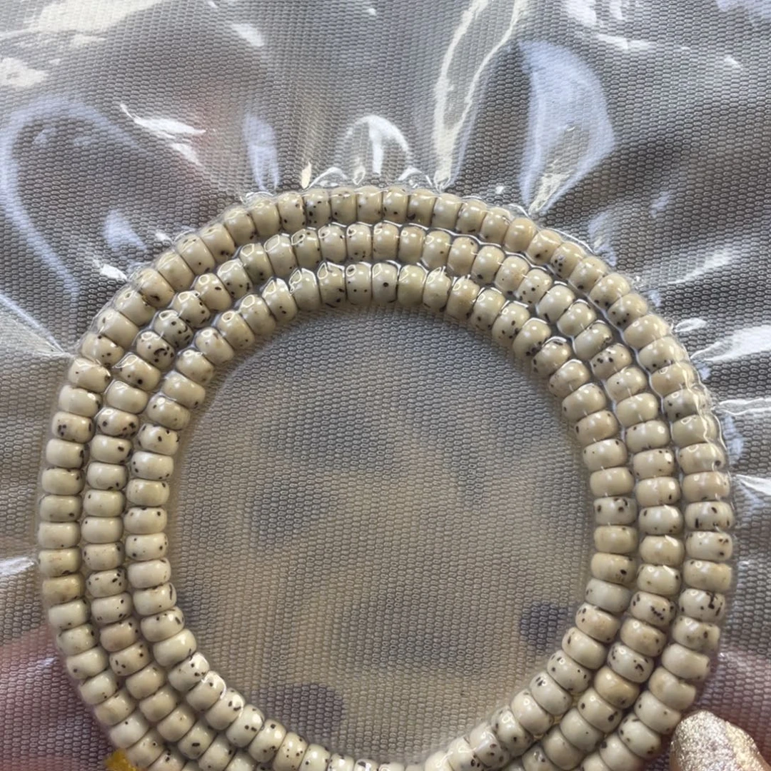 星月菩提吊坠石玉料骨瓷白药片尺寸5