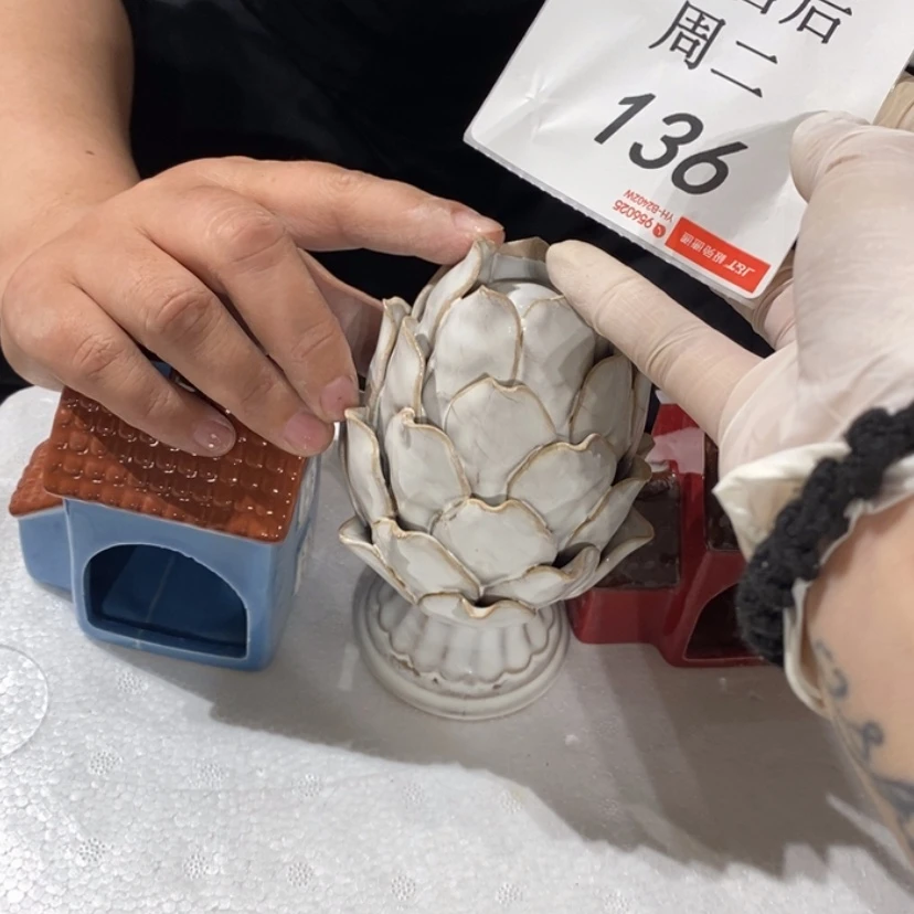 【闪购商品】摆件淡****安陶瓷摆件瑕疵特卖