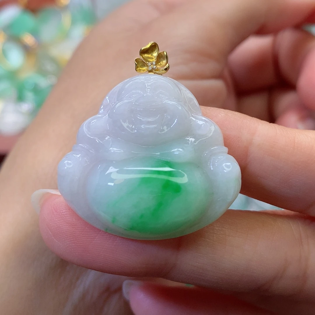 【闪购商品】吊坠(赠链)18K金镶嵌翡翠