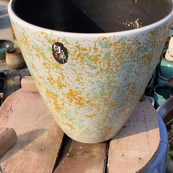 紫砂花盆口29高度29瑕疵