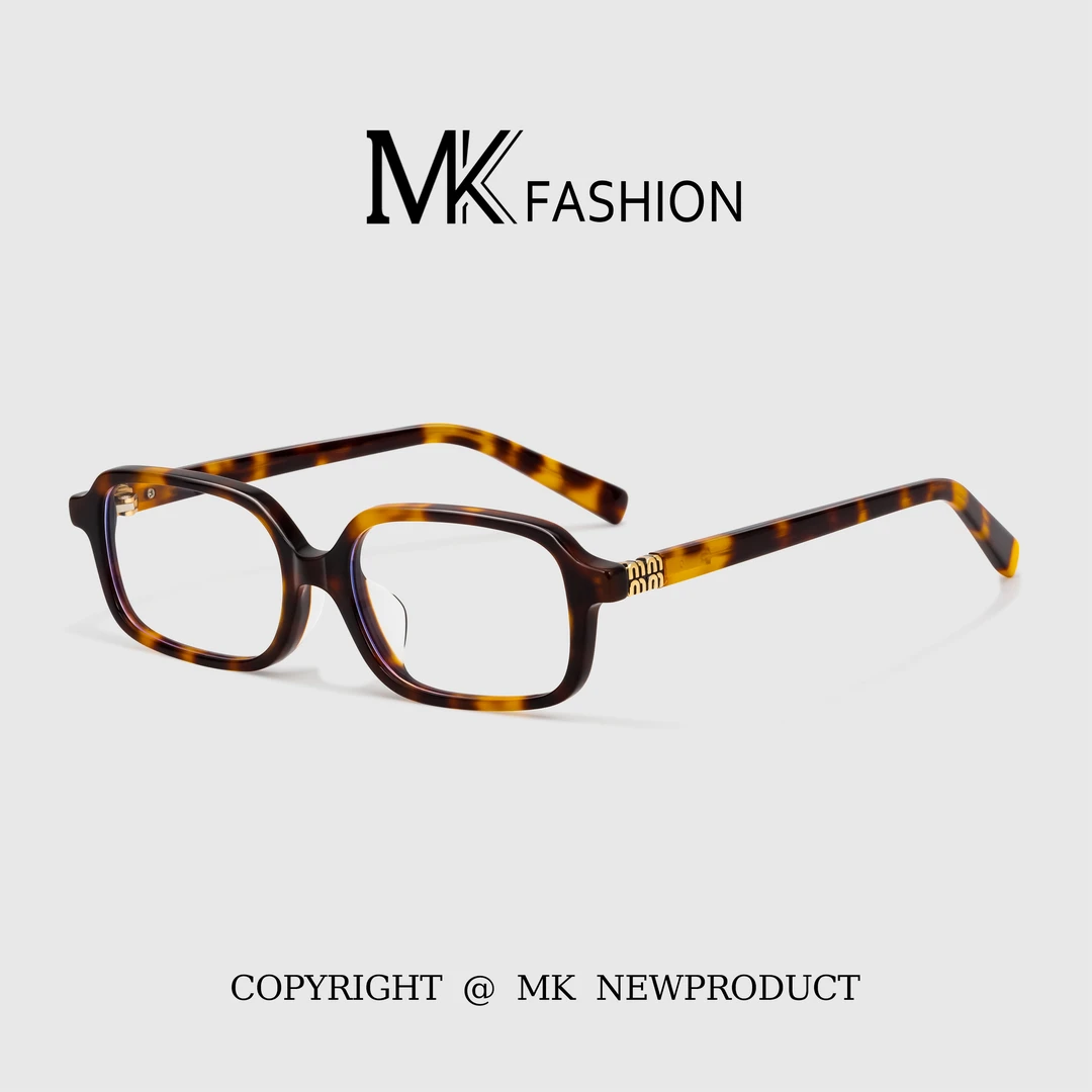 2026新品黑玳瑁素颜眼镜女方框文艺风板材近视防蓝光眼镜韩版黑框