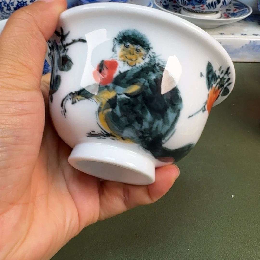 陶景德镇纯手绘茶具圆圆285