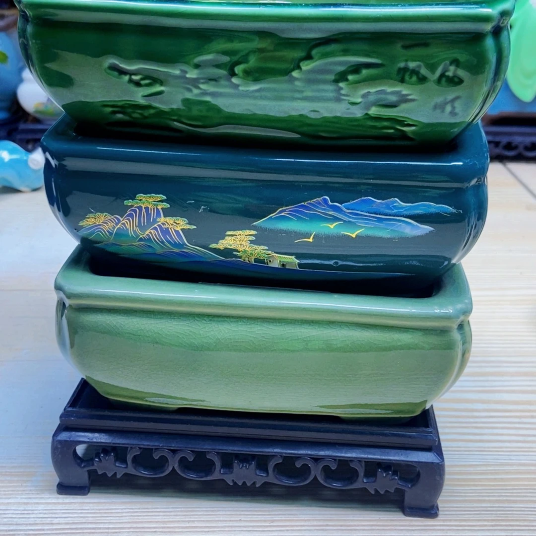 瓷片陶瓷花盆陶瓷艺术