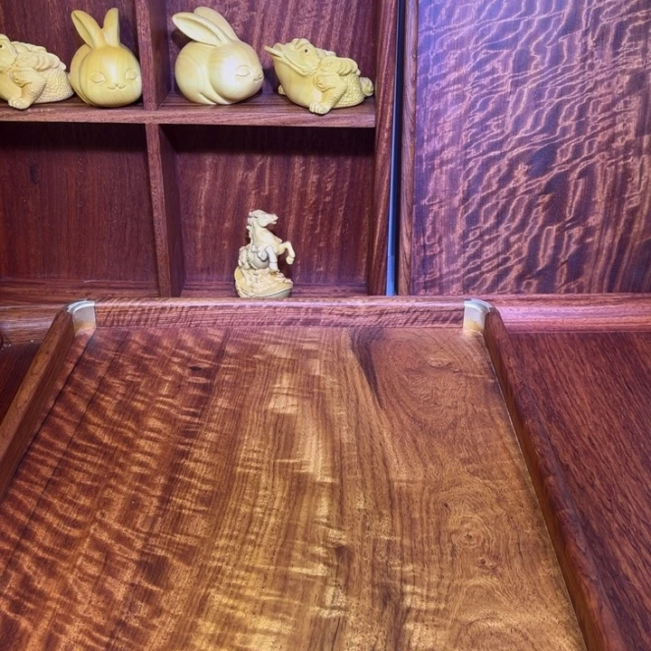 A***7绒质木大国紫檀茶盘文盘