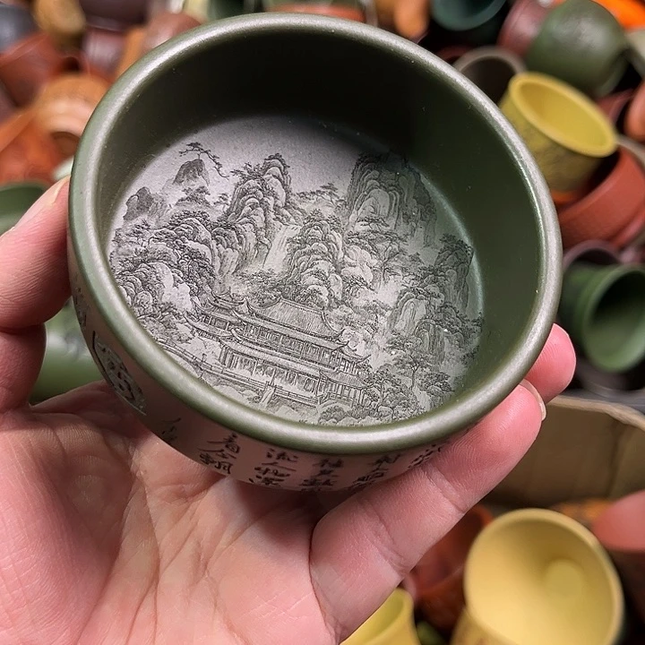 紫砂茶杯全手工紫砂主人杯