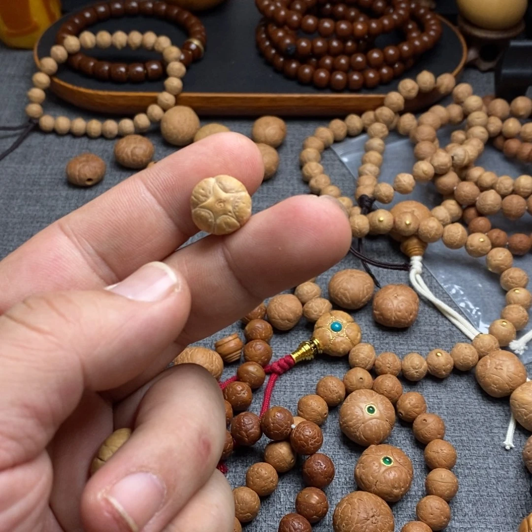 凤眼菩提手串鉡***酱5星佛头
