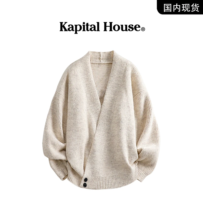 【品牌撤柜现货】Kapital 秋季新款日系男士复古提花针织衫开衫外套