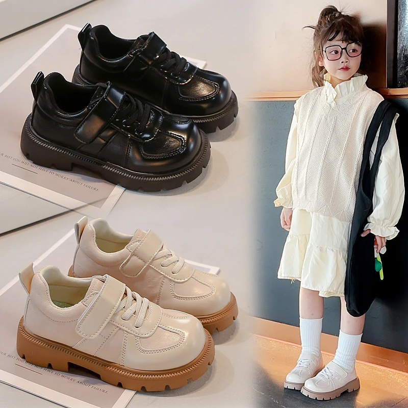 儿童皮鞋2025年春秋季新款童鞋小女孩软底小皮鞋女童休闲风皮鞋子