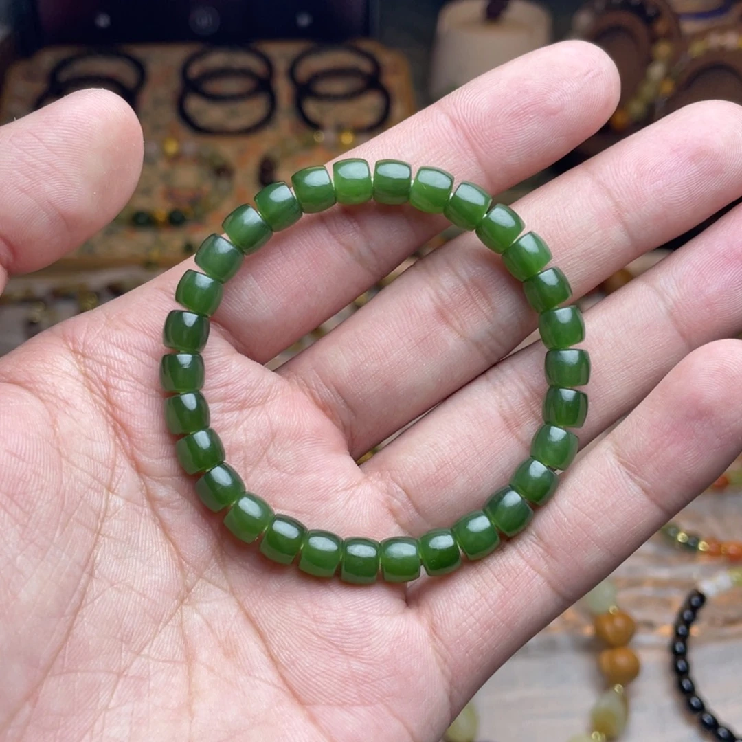 和田玉未镶嵌手链