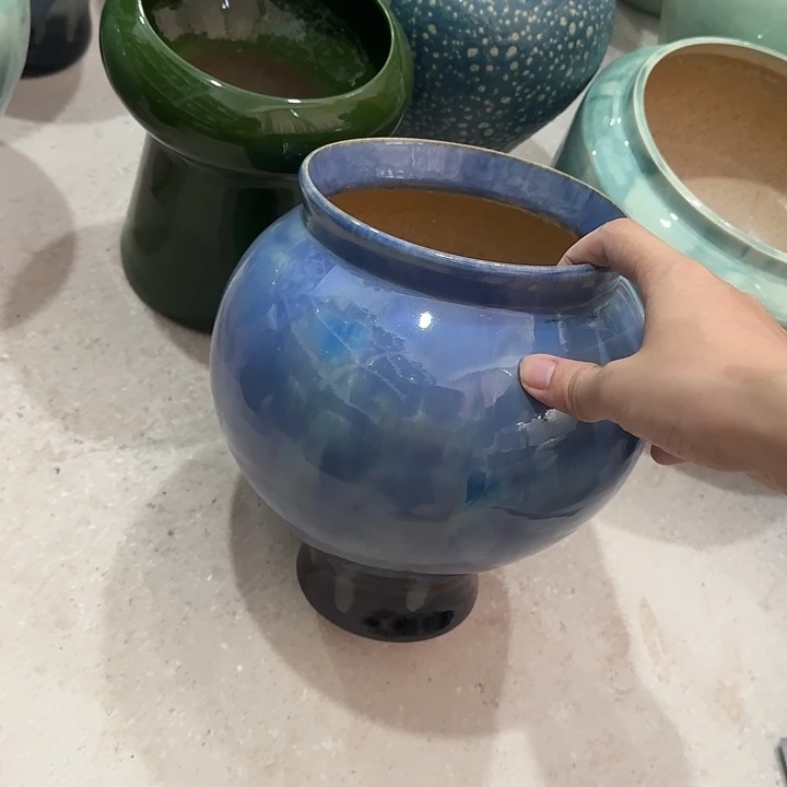 白泥花盆正品有孔