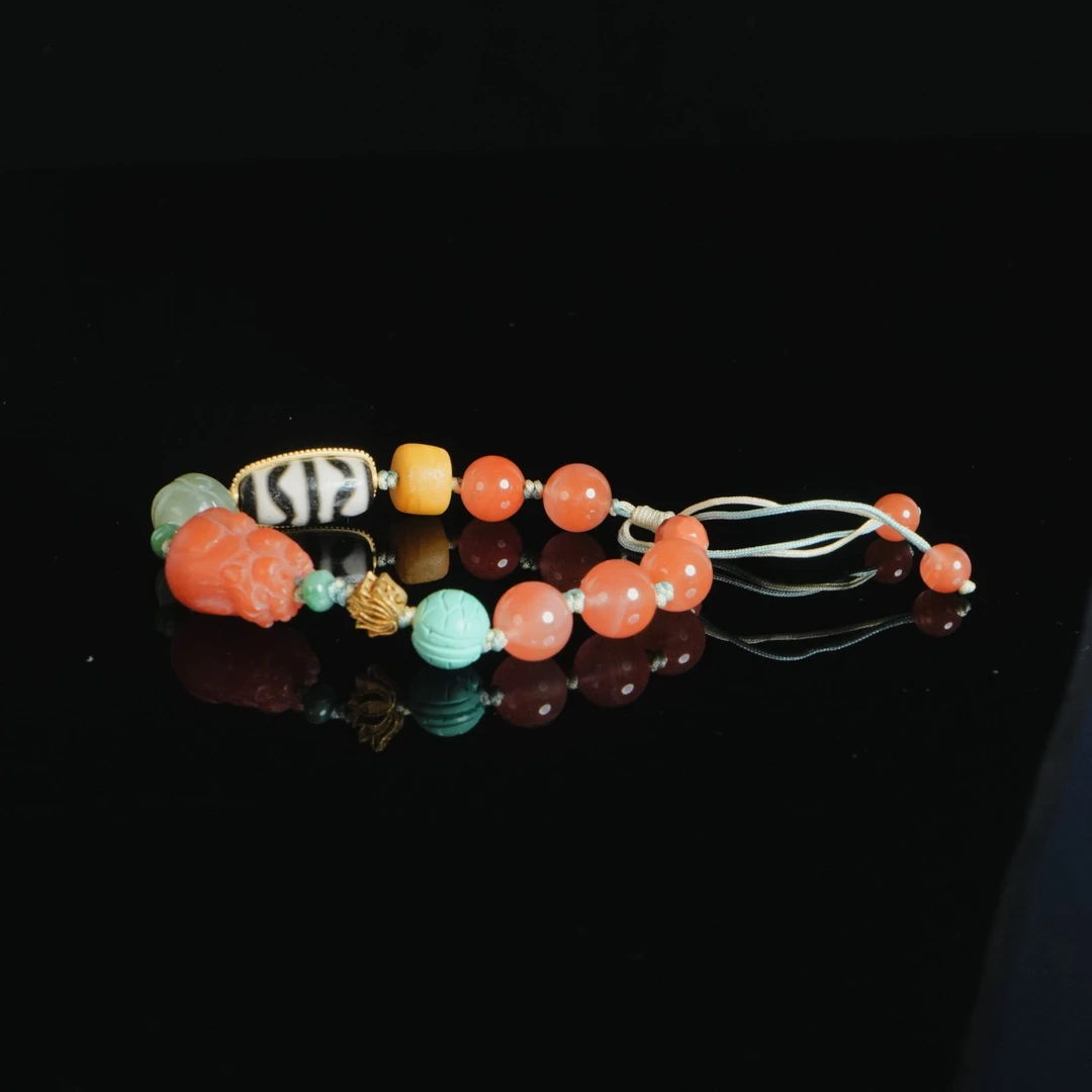 M4327 南红多宝手链 23.76g