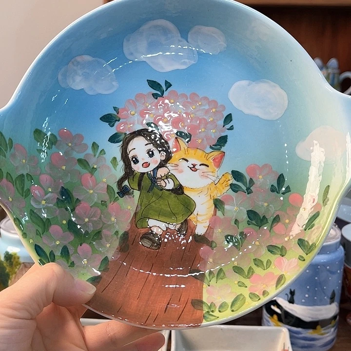 陶景德镇釉下手绘陶瓷