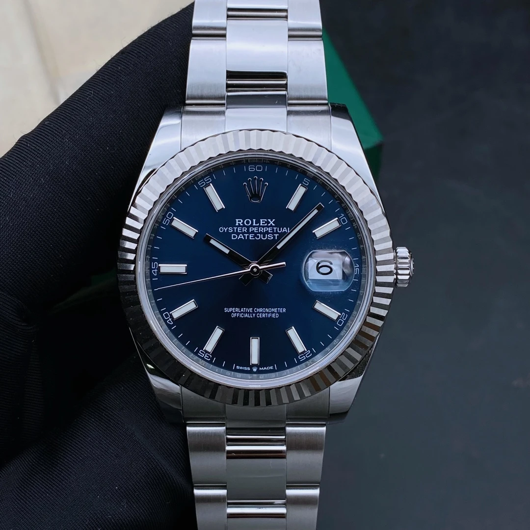 99新 Rolex/劳力士 日志126334蓝盘条钉/机械男表/表径41