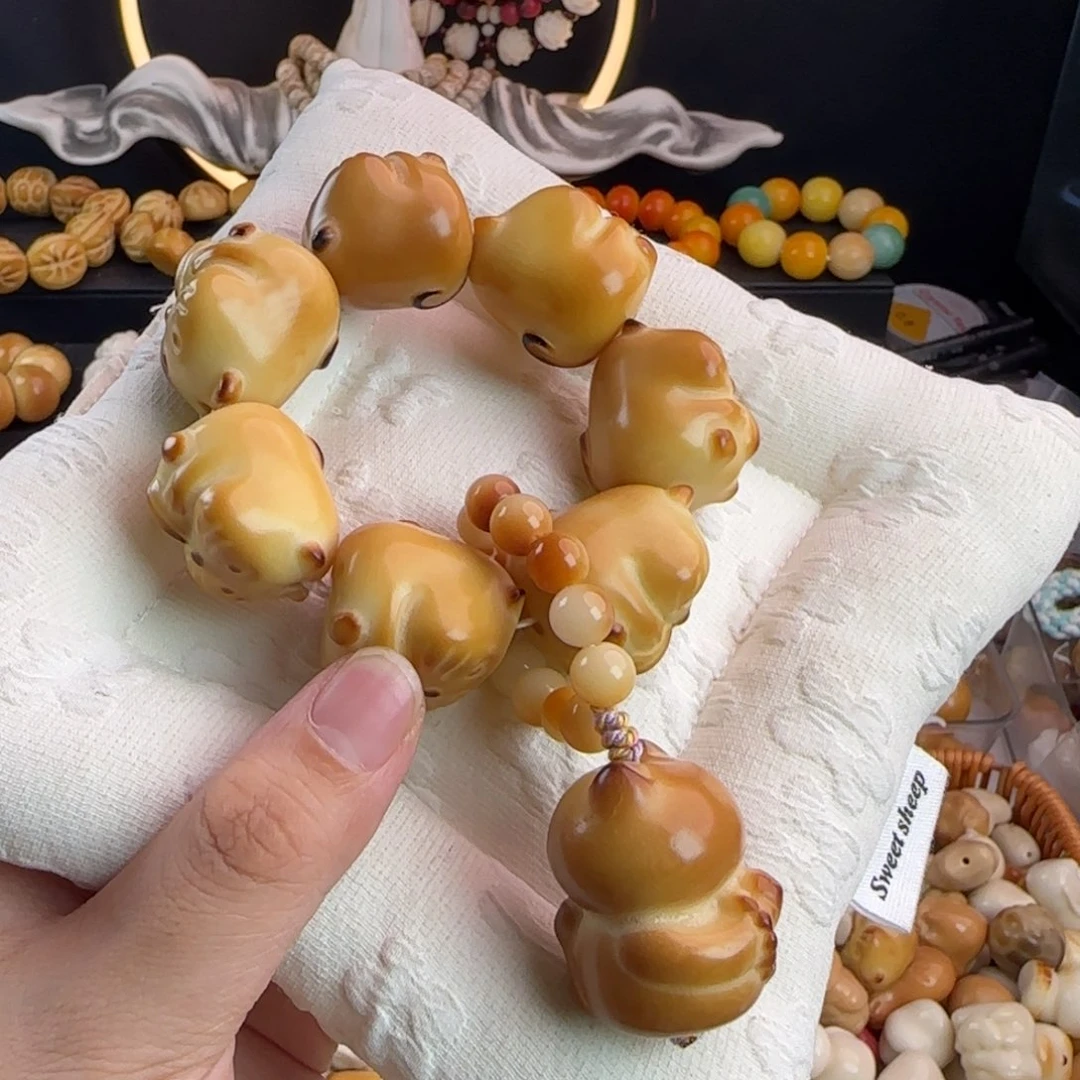 菩提根/象牙果吊坠微瑕牙果炭烤仓鼠手捻1个