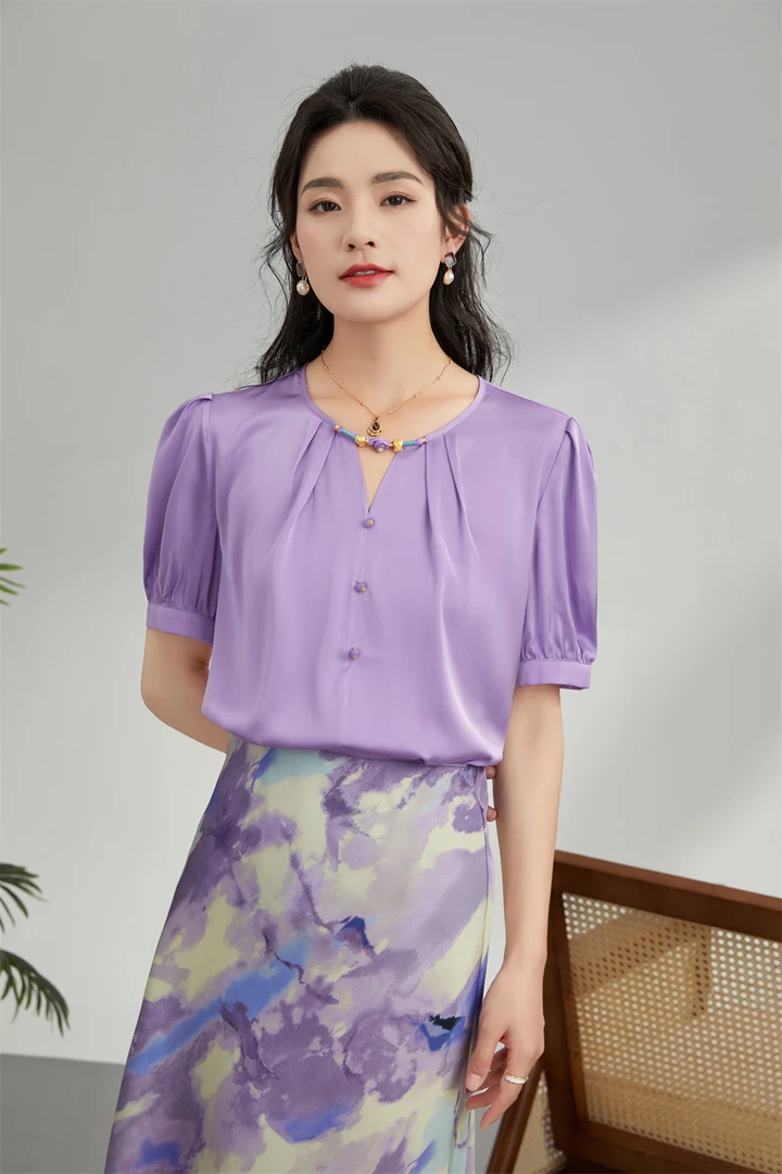 2025夏季新款真丝百搭衬衫