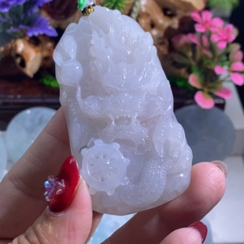 【闪购商品】颈饰未镶嵌翡翠龙牌