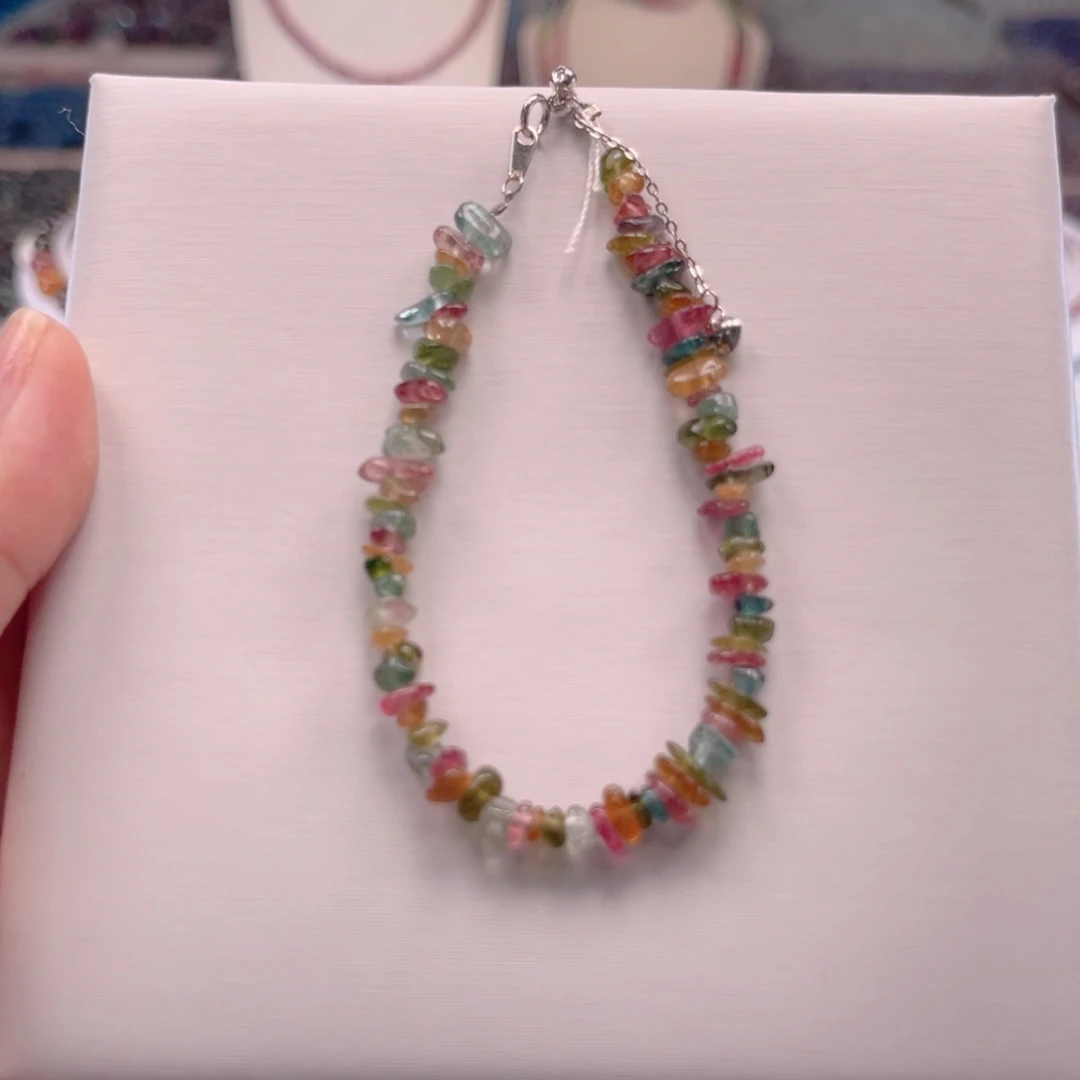 碧玺手串未镶嵌碧玺手链多样性发一