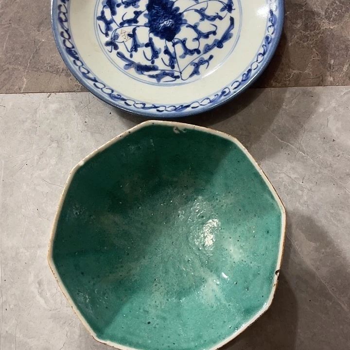罐李*青盘子全品跟粉彩碗有磕