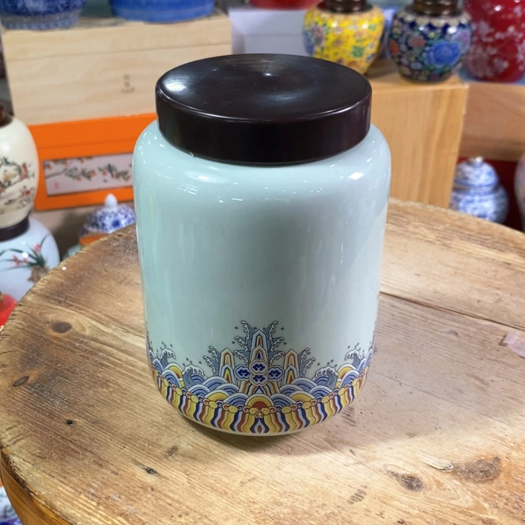 【闪购商品】瓷片陶瓷茶叶罐密封罐