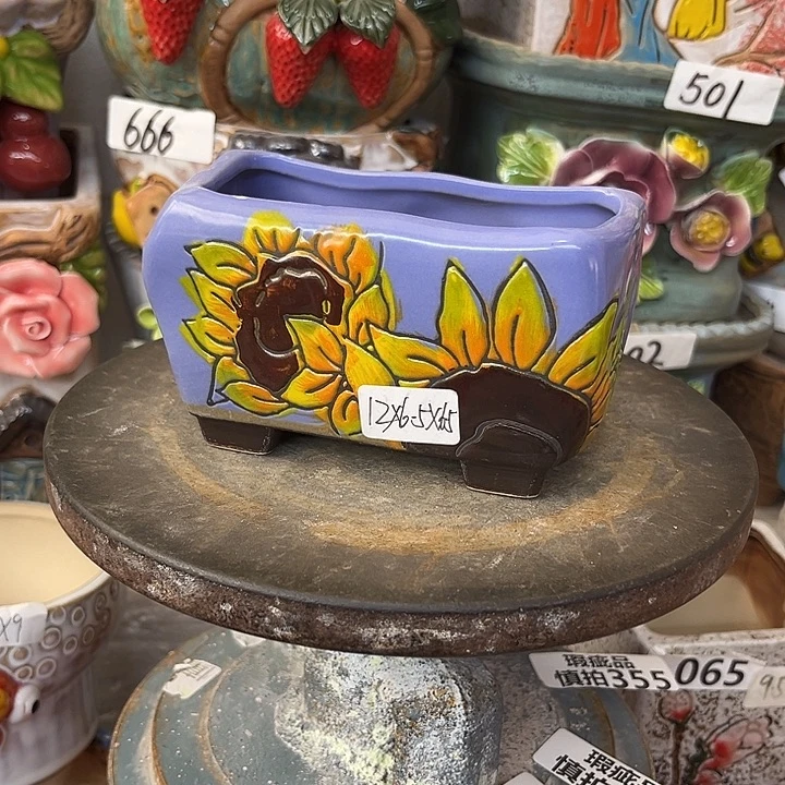 粗陶材质多肉花盆