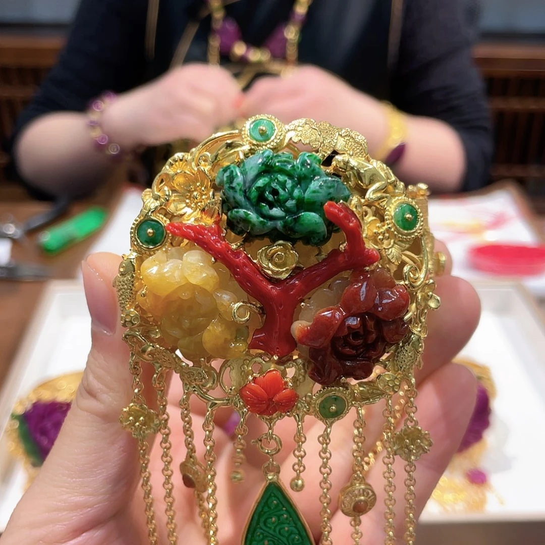 锦纶铁合金手镯花花