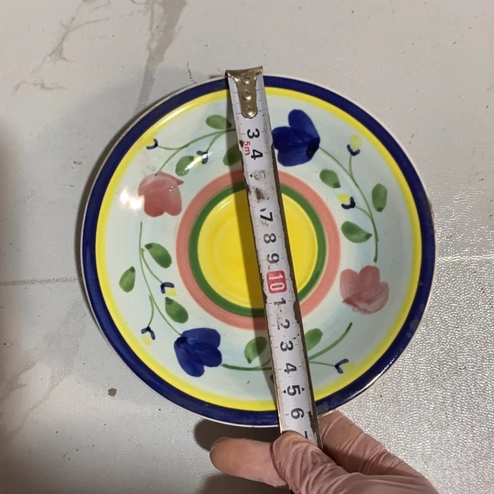 瓷片手绘釉下彩碟子