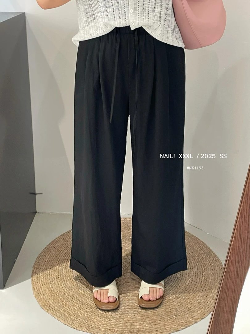 胖妹妹阔腿裤显瘦宽松百搭时尚简约2025年夏季新款舒适减龄