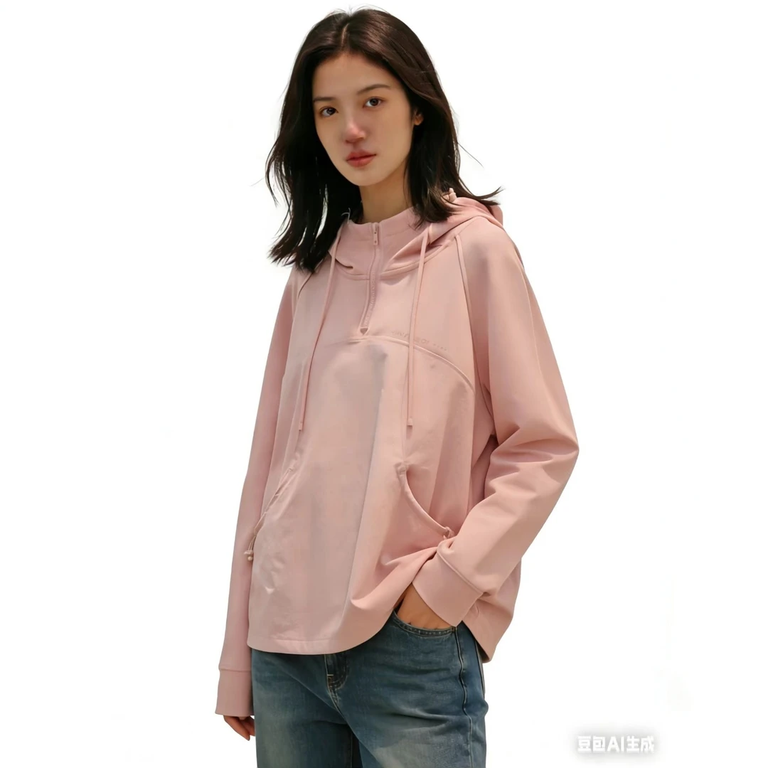 58006金影奇大码女装春季连帽休闲卫衣