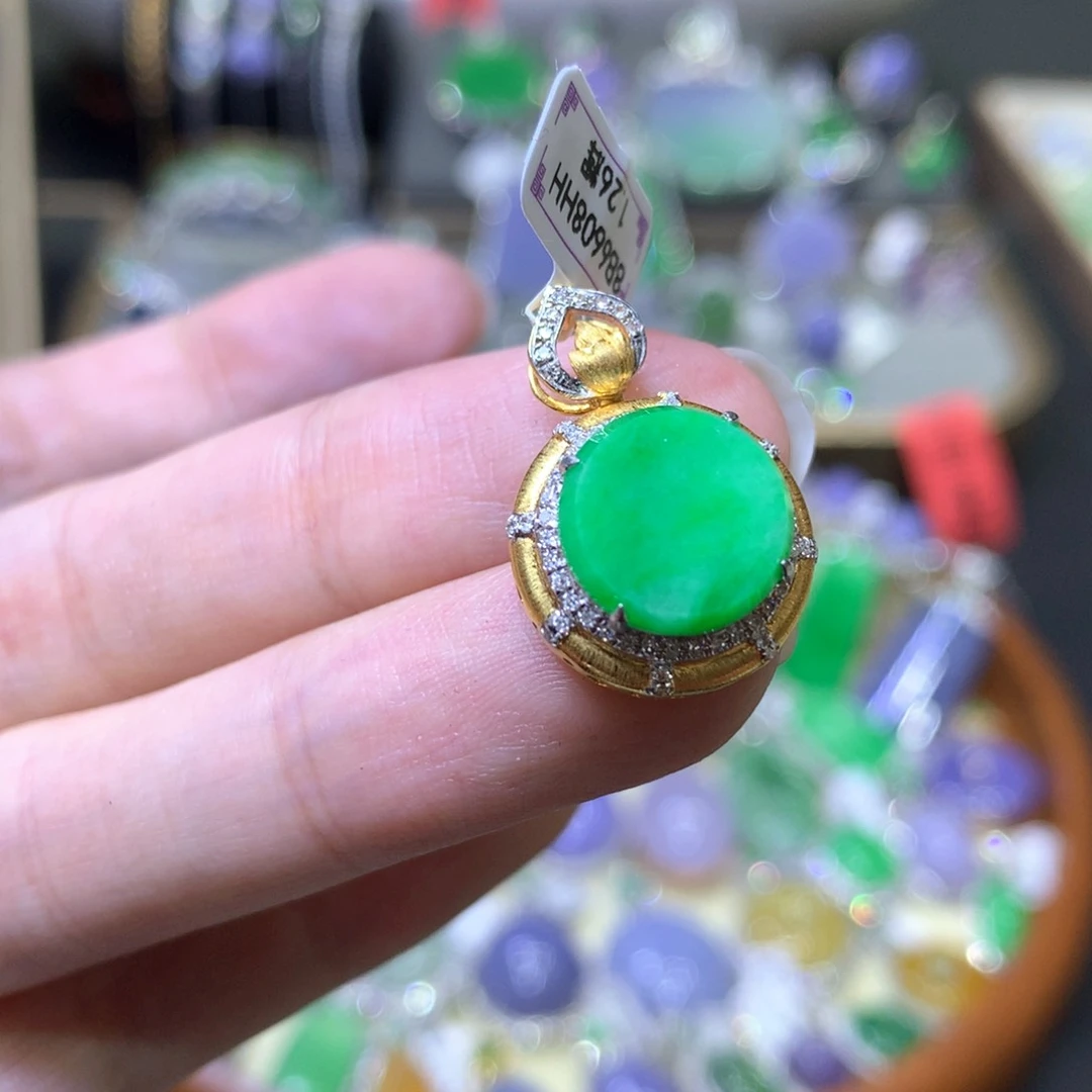 【闪购商品】翡翠颈饰未镶嵌翡翠吊坠项链