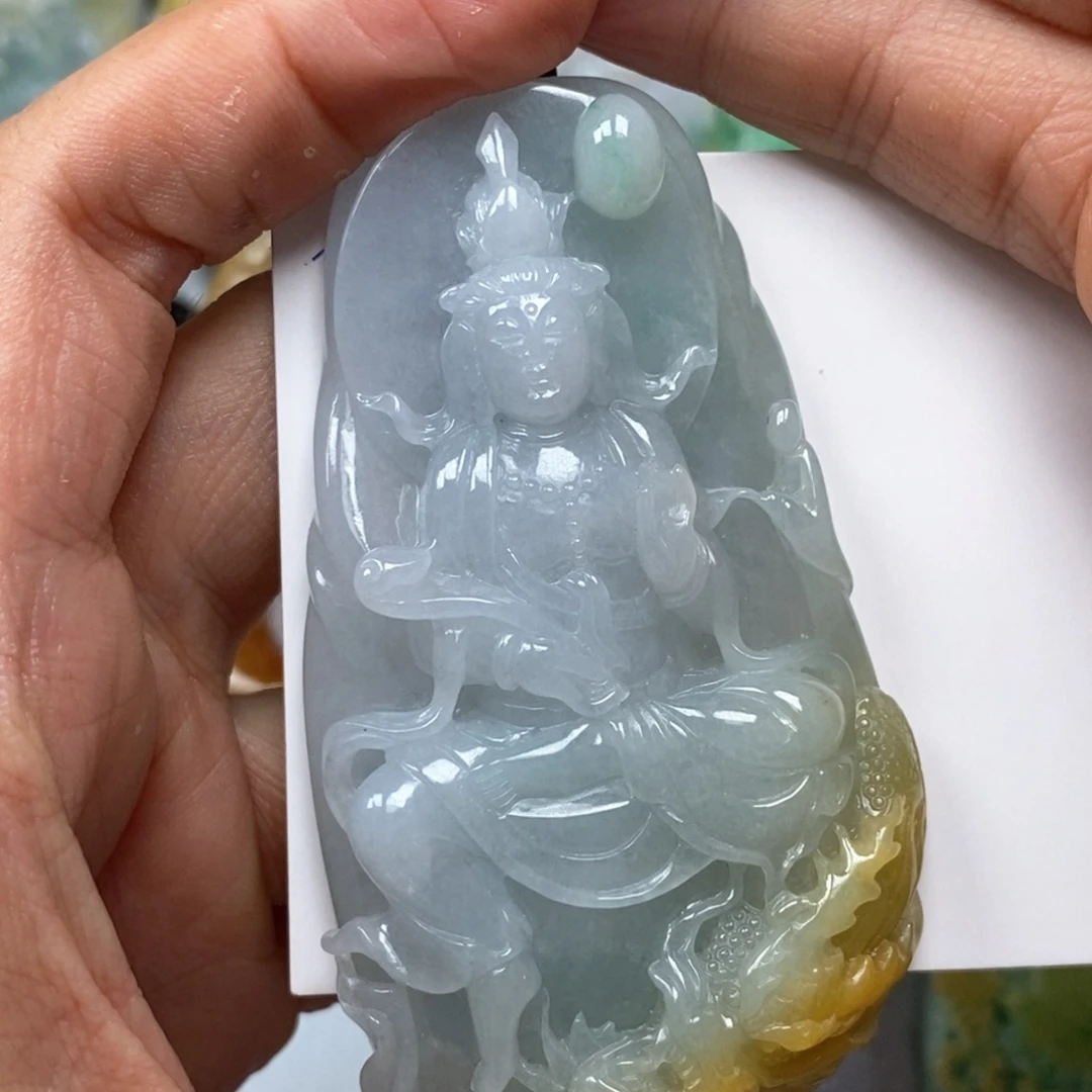 马***宏翡翠未镶嵌颈饰翡翠