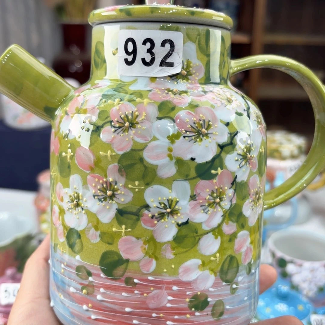 景德镇手绘高温釉下彩陶瓷茶具