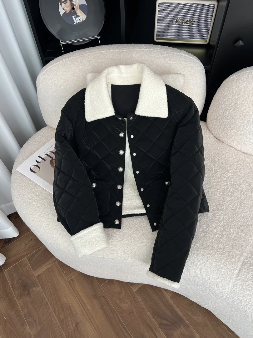 KAISIO秋冬新款时尚气质百搭宽松休闲加厚保暖外套2412209