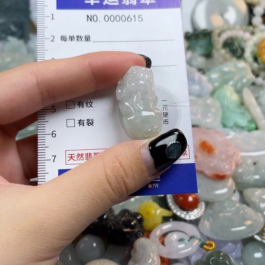 翡翠未镶嵌颈饰615