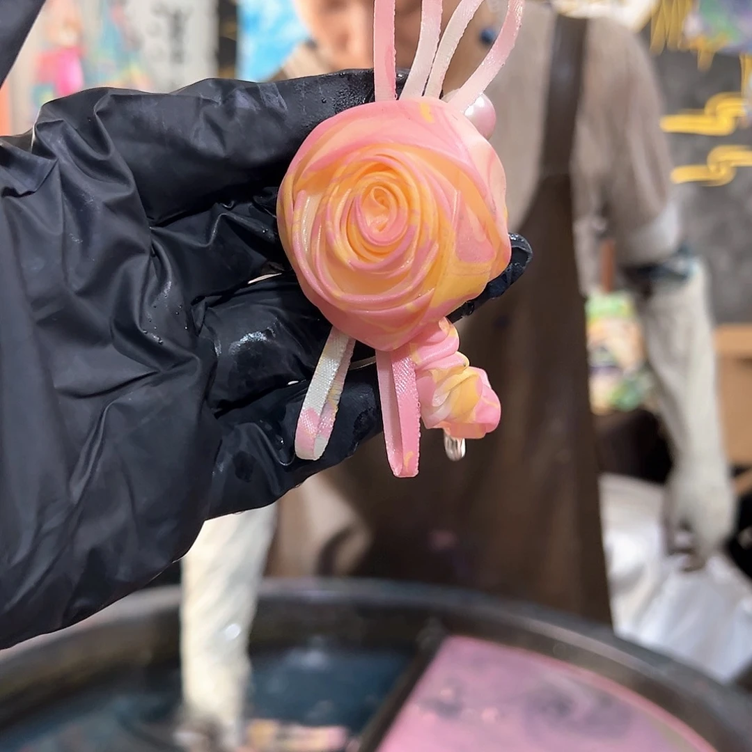 419玫瑰发圈桃之夭夭