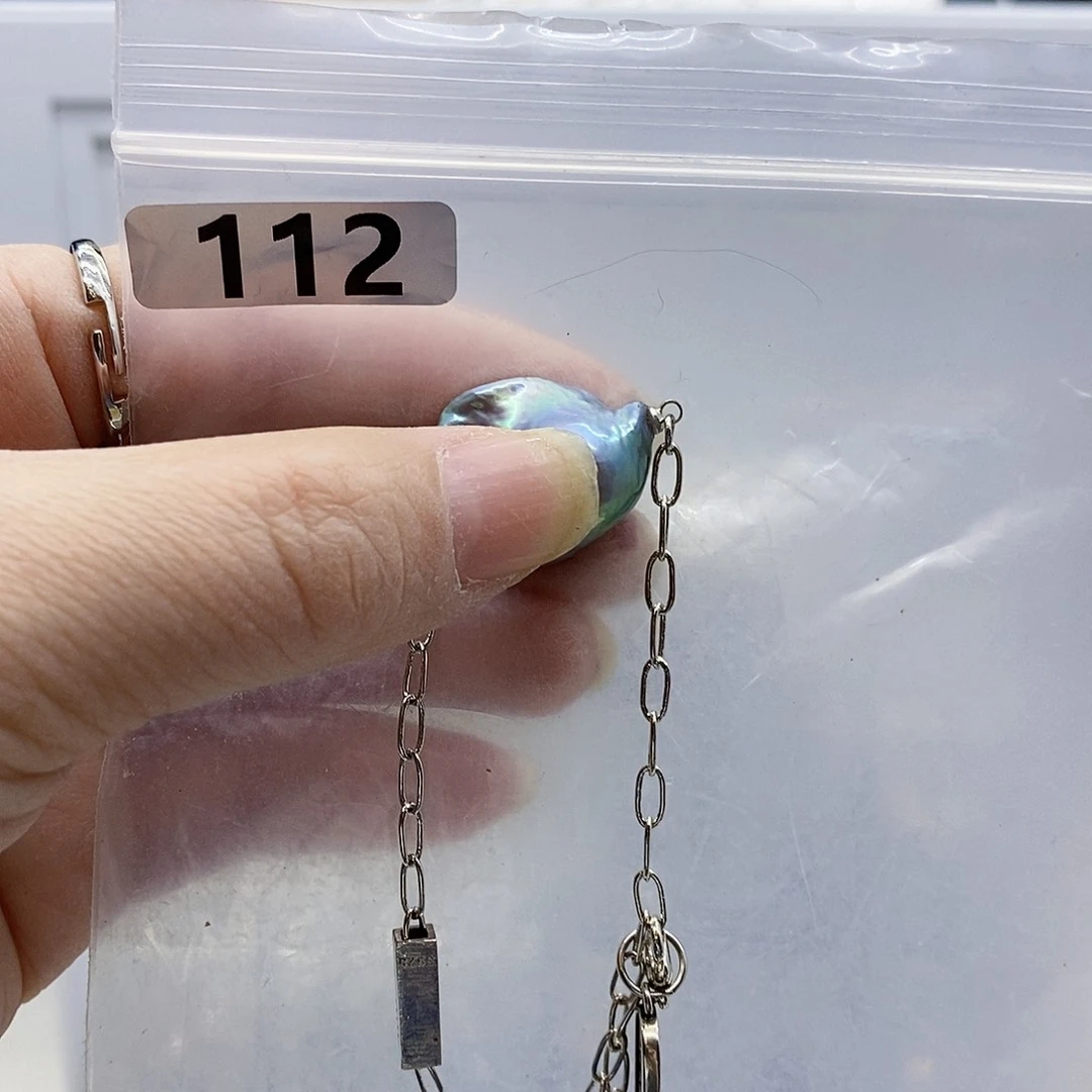 颈饰合金淡水珍珠