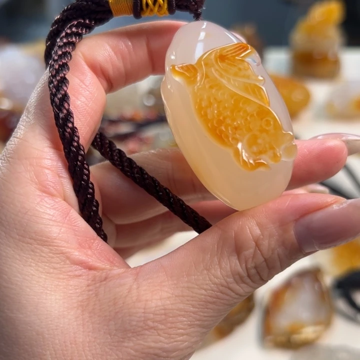 玛瑙/玉髓吊坠(不含链)未镶嵌