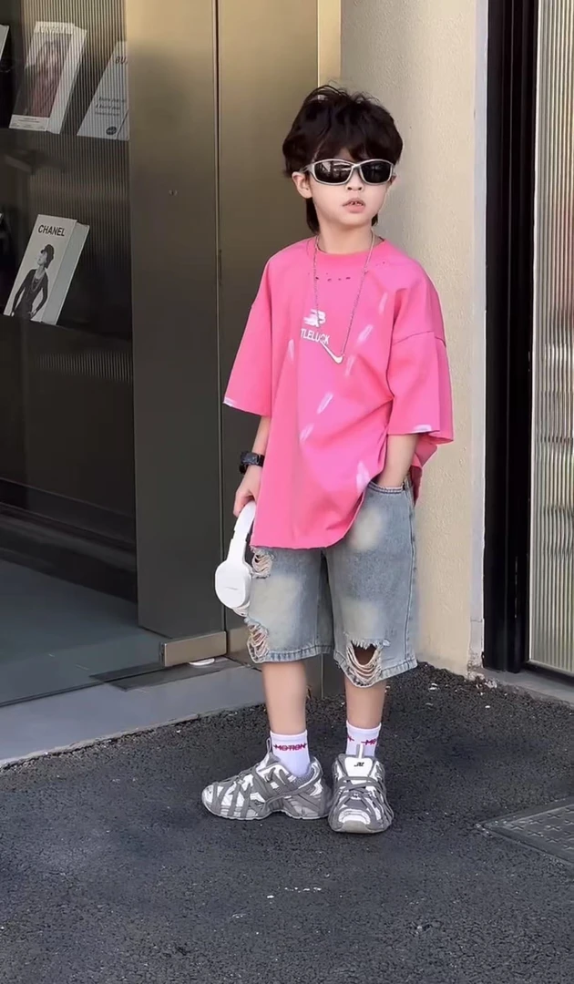 25863扎染印花短袖