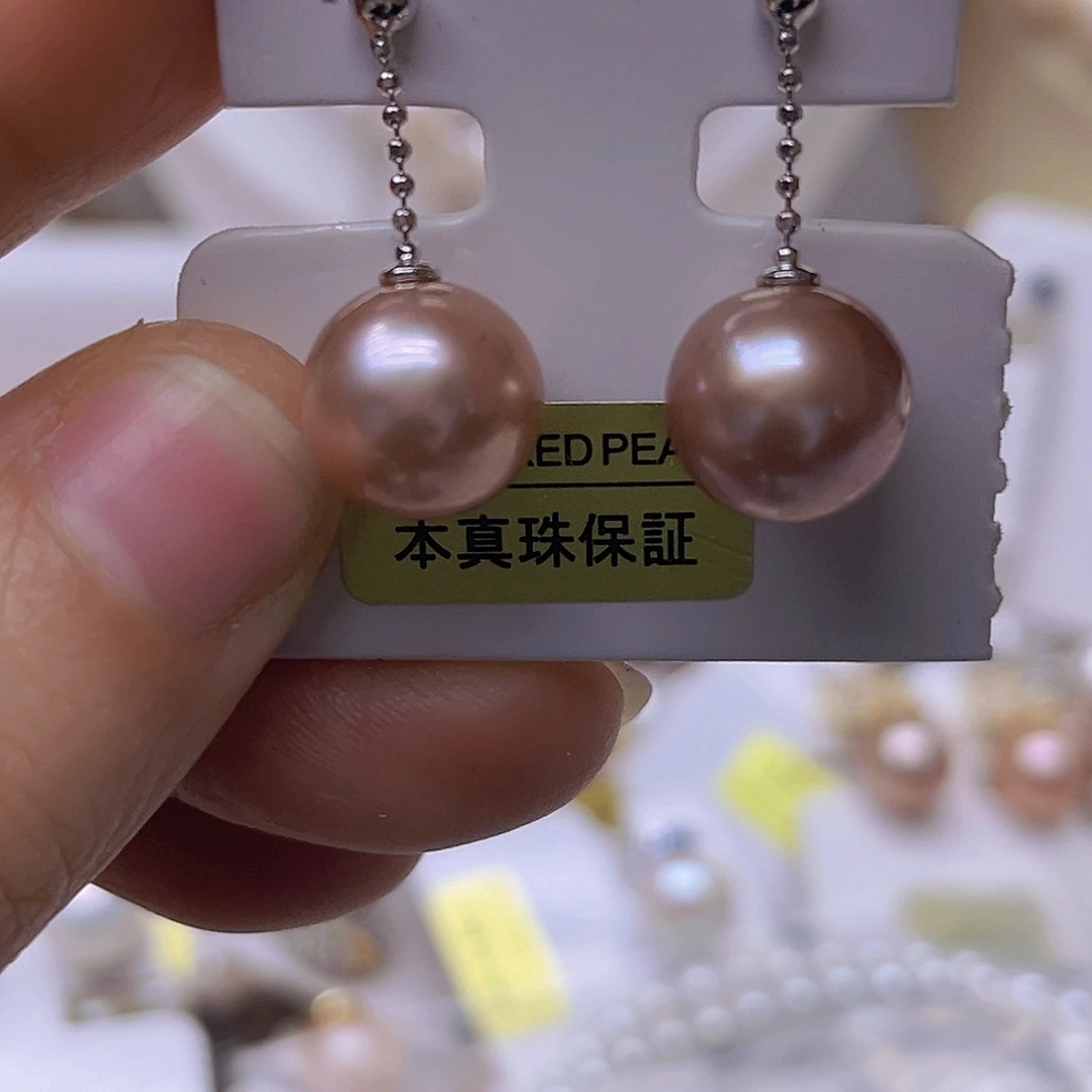 银S925镶嵌淡水珍珠吊坠或者耳钉