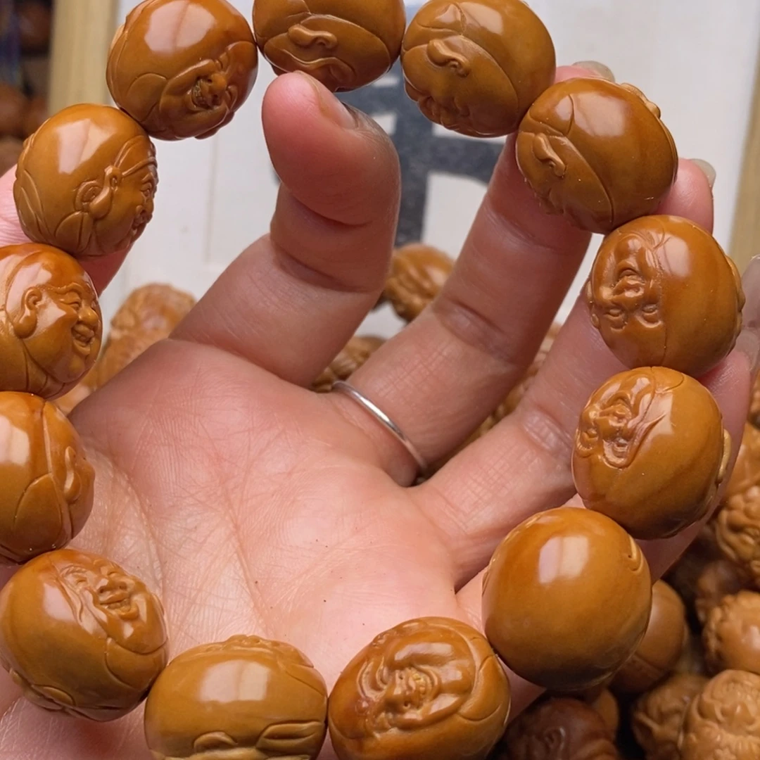 橄榄核手串双面财迷