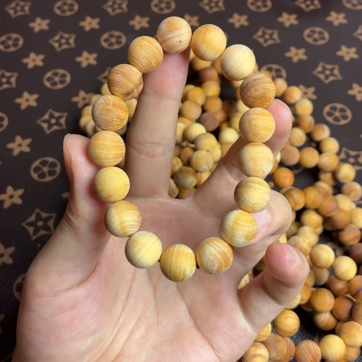 手串/手链柏木（崖柏）崖柏白泥膏12mm毛珠