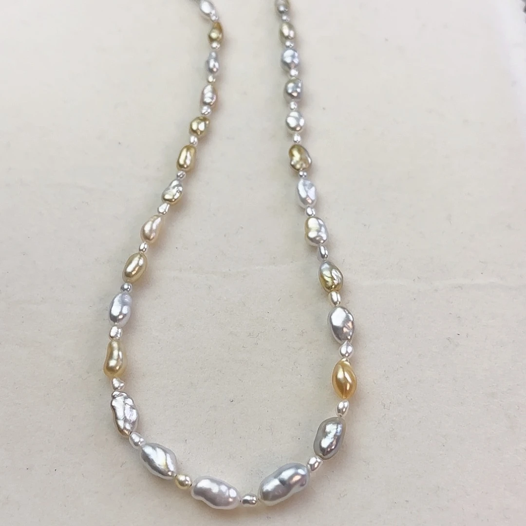 银S925镶嵌颈饰海水珍珠