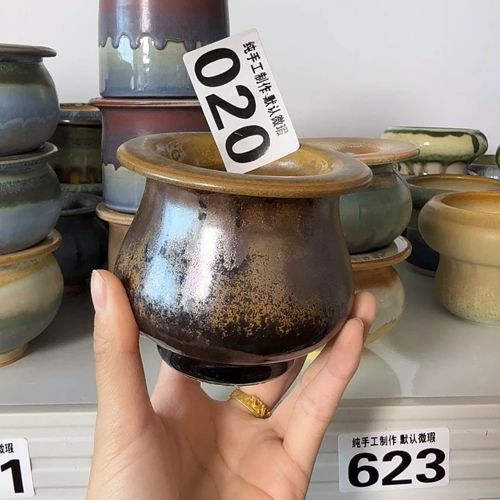 景德镇手工陶瓷盆 口6